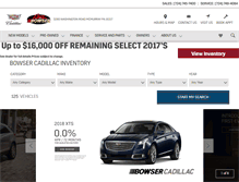 Tablet Screenshot of bowsercadillac.com